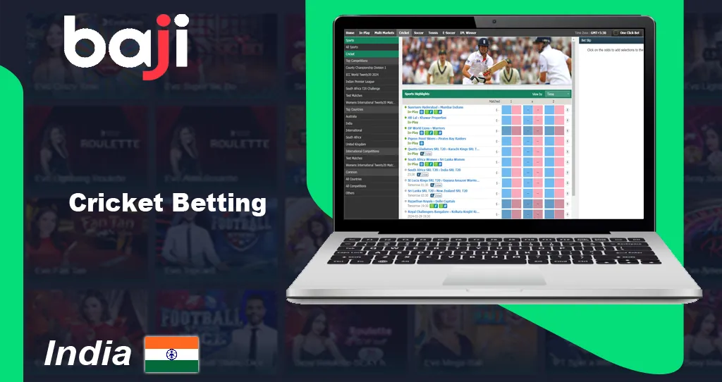 Cricket Betting at Baji Live