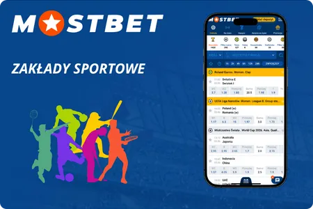 Zakłady sportowe w aplikacji Mostbet