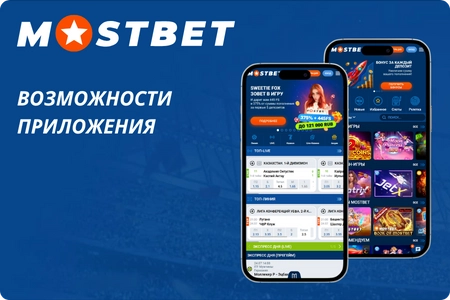 Возможности приложения Mostbet