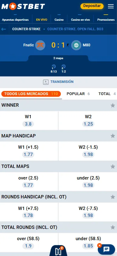 Página de apuestas en deportes electrónicos