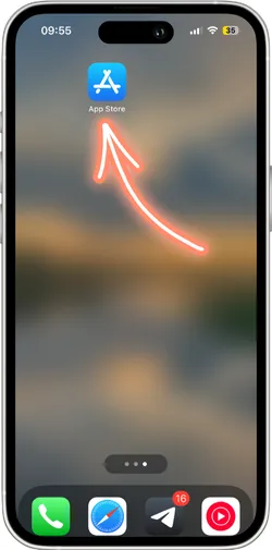 Appuyez sur l'icône App Store sur iPhone et iPad