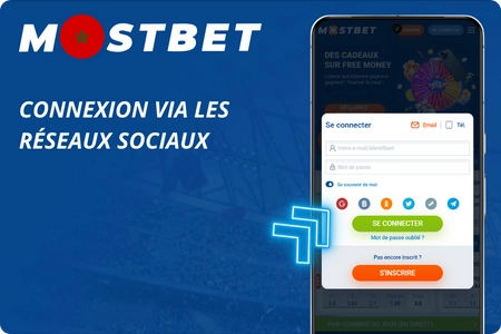 Connexion Mostbet via les réseaux sociaux