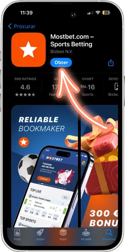 Descarregar aplicação Mostbet para iOS