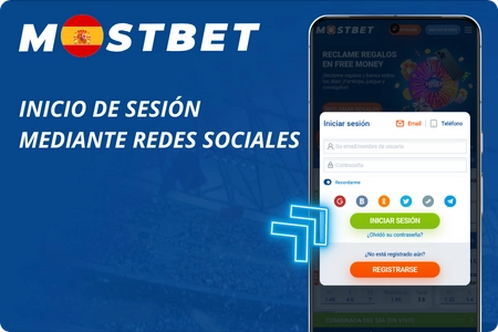 Inicio de sesión en Mostbet mediante Redes Sociales