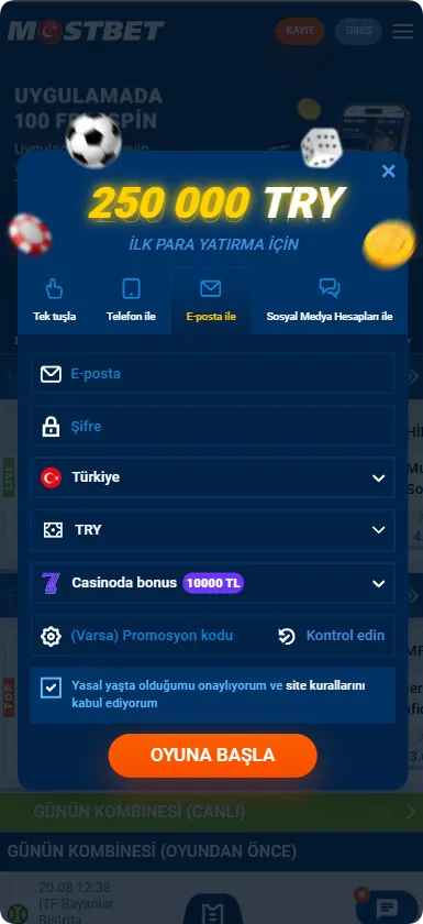 Hesap Oluşturma Arayüzü
