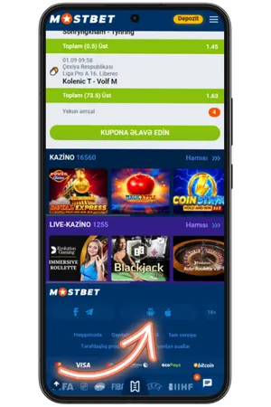 Mostbet proqramını yükləmək üçün sayt