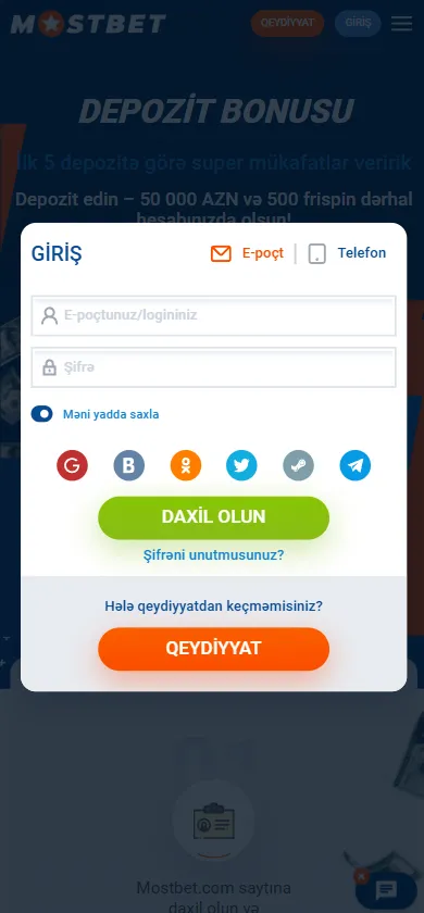 Giriş Səhifəsi