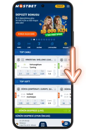 Brauzerdə Mostbet tapın