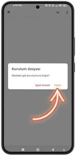 Uygulama kurulumunu onaylama ekranı