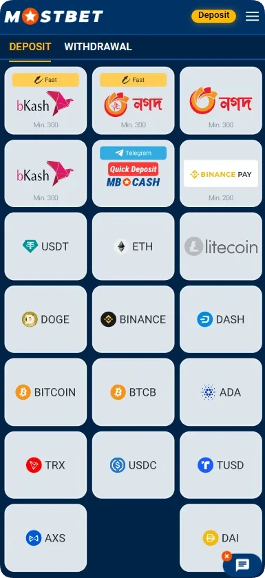 how to make deposit on mostbet apk